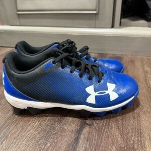 Under Armour UA Blue Leadoff Low RM Baseball Cleats Youth Size 2Y